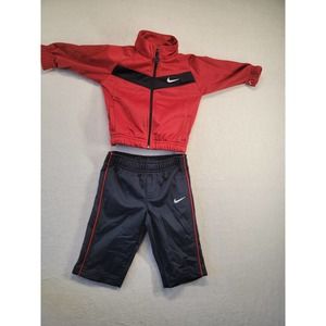 Infant Nike 2 pc set Black & Red Tracksuit MSRP $56